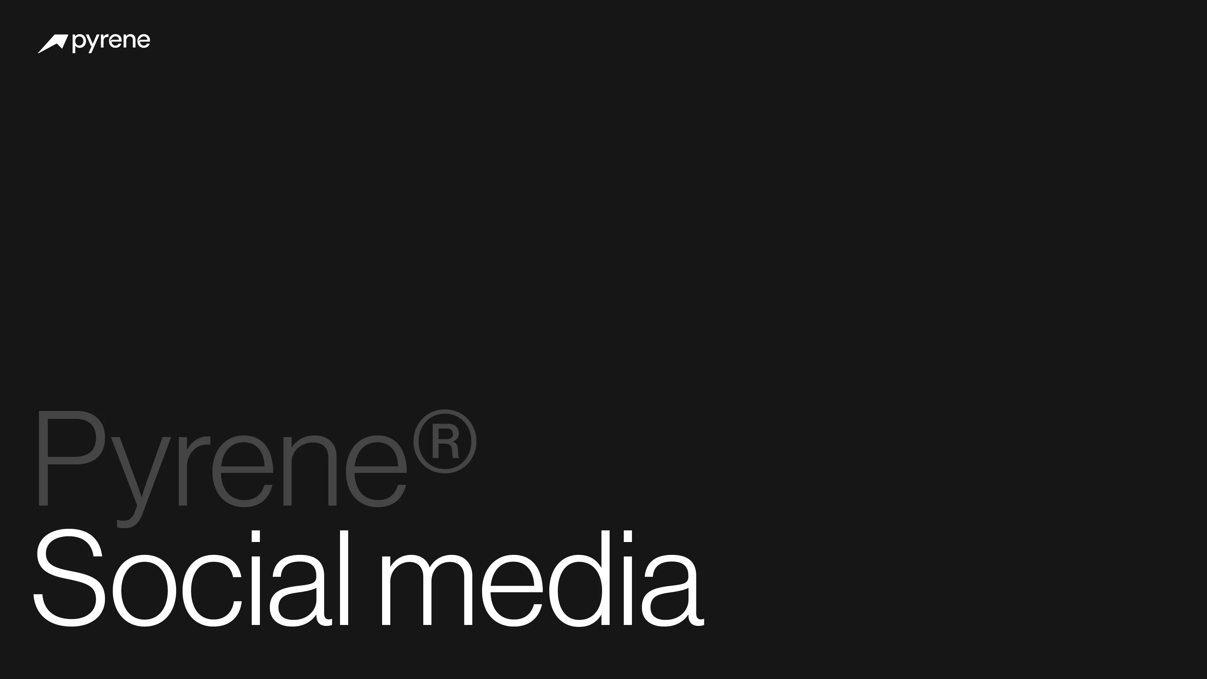 Pyrene® Instagram — annonce lancement produit avec les Pyrénées en fond